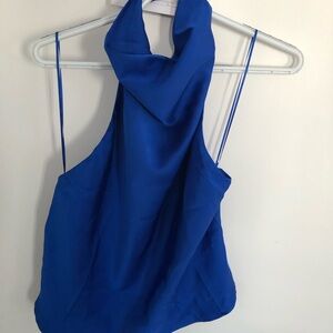 Chic Royal Blue Women's halter neck top